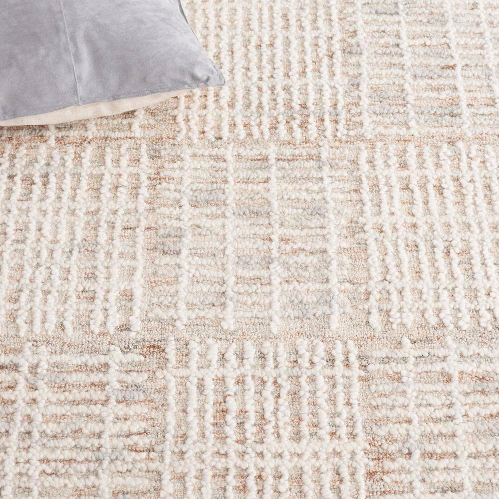SAFAVIEH Abstract Milan Striped Area Rug, Brown/Ivory, 6' x 6' Round