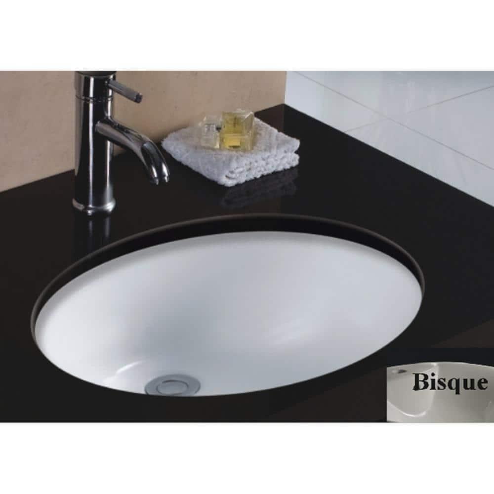 Wells Sinkware RTU1916-6B Wells Sinkware Rhythm Series 15.75'' Ceramic Oval Bathroom Sink with Overflow