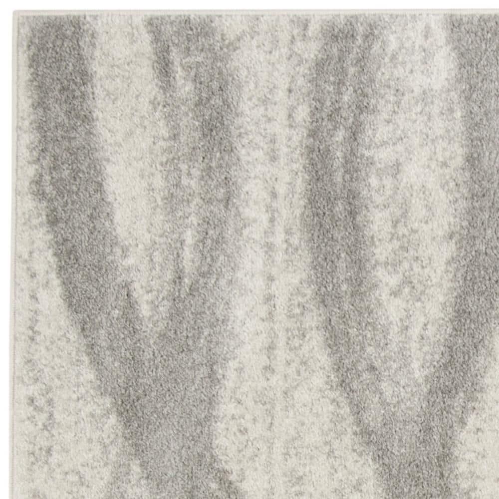 Adirondack ADR125 Machine Made Indoor Area Rug - Cream/Grey - 8'x8' - Safavieh