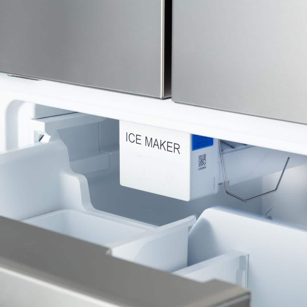 30 in. 17.5 cu. ft. Counter Depth 3-Door French Door Refrigerator with Freezer Drawer in Fingerprint Resistant Stainless Steel