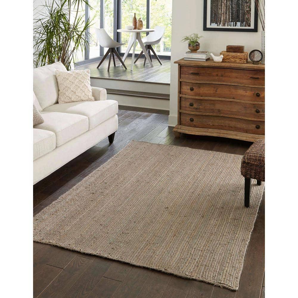 Unique Loom 5' 1 x 8' 0 Dhaka Braided Jute Rectangle Area Rug