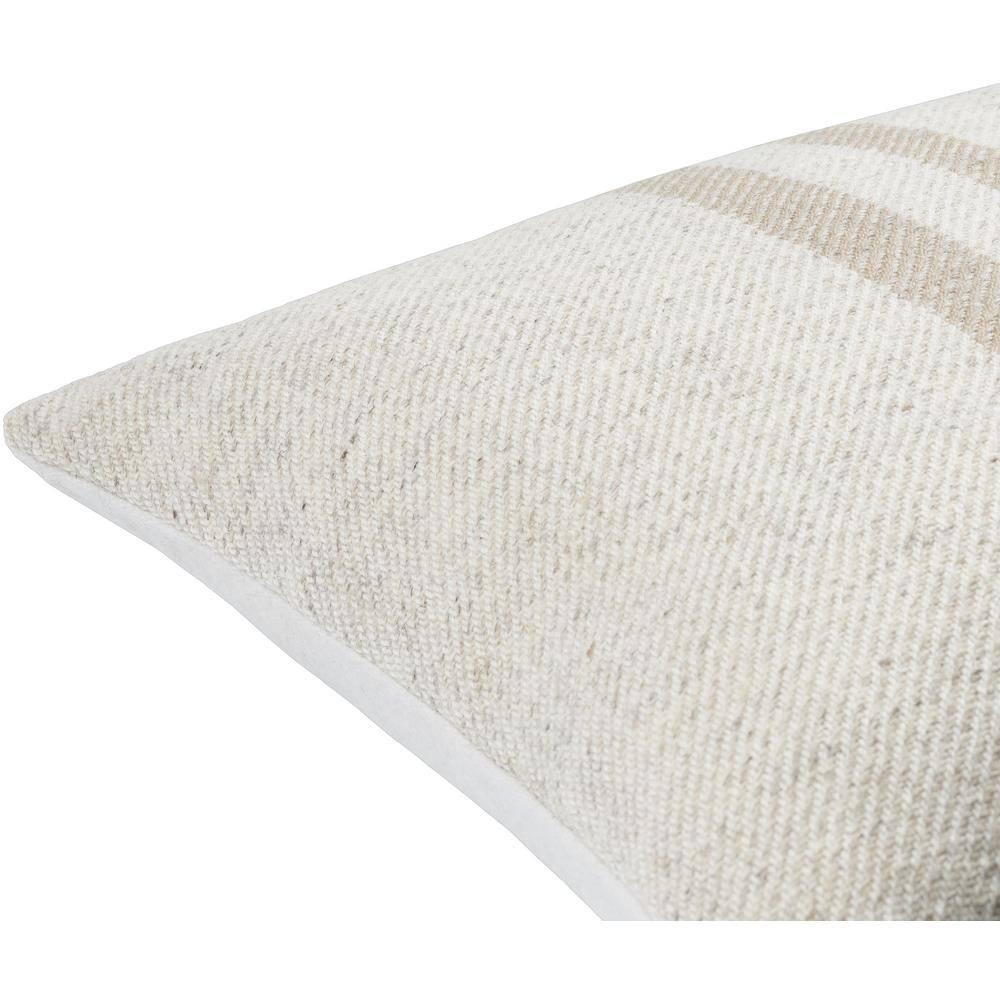 Becki Owens x Livabliss Brett Striped Wool Blend Reversible Throw Pillow