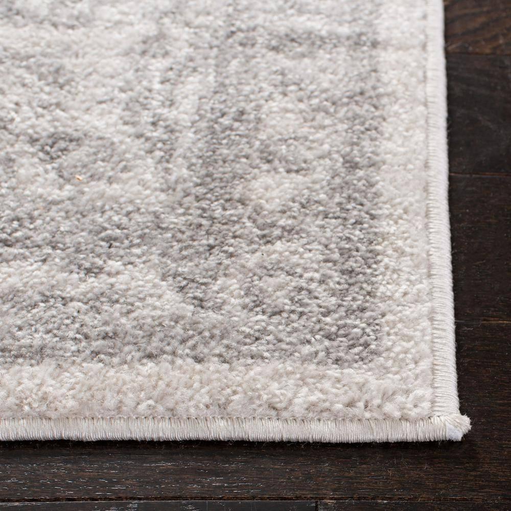 Adirondack ADR101 Power Loomed Area Rug - Ivory/Silver - 8'x8' - Safavieh.
