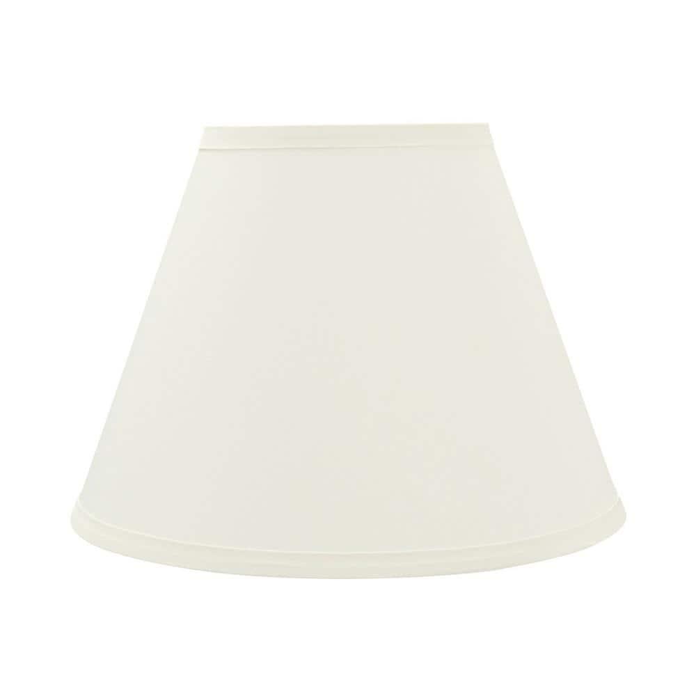 Aspen Creative 32630 Transitional Hardback Empire Spider Lamp Shade in White, 6" T x 12" B x 9" H