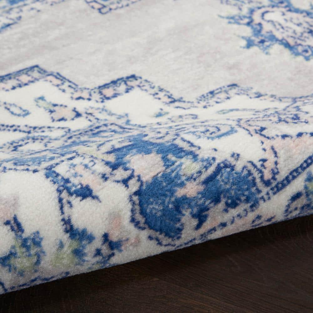Nourison Whimsicle WHS03 Indoor only Area Rug - Grey Blue 2' x 6'