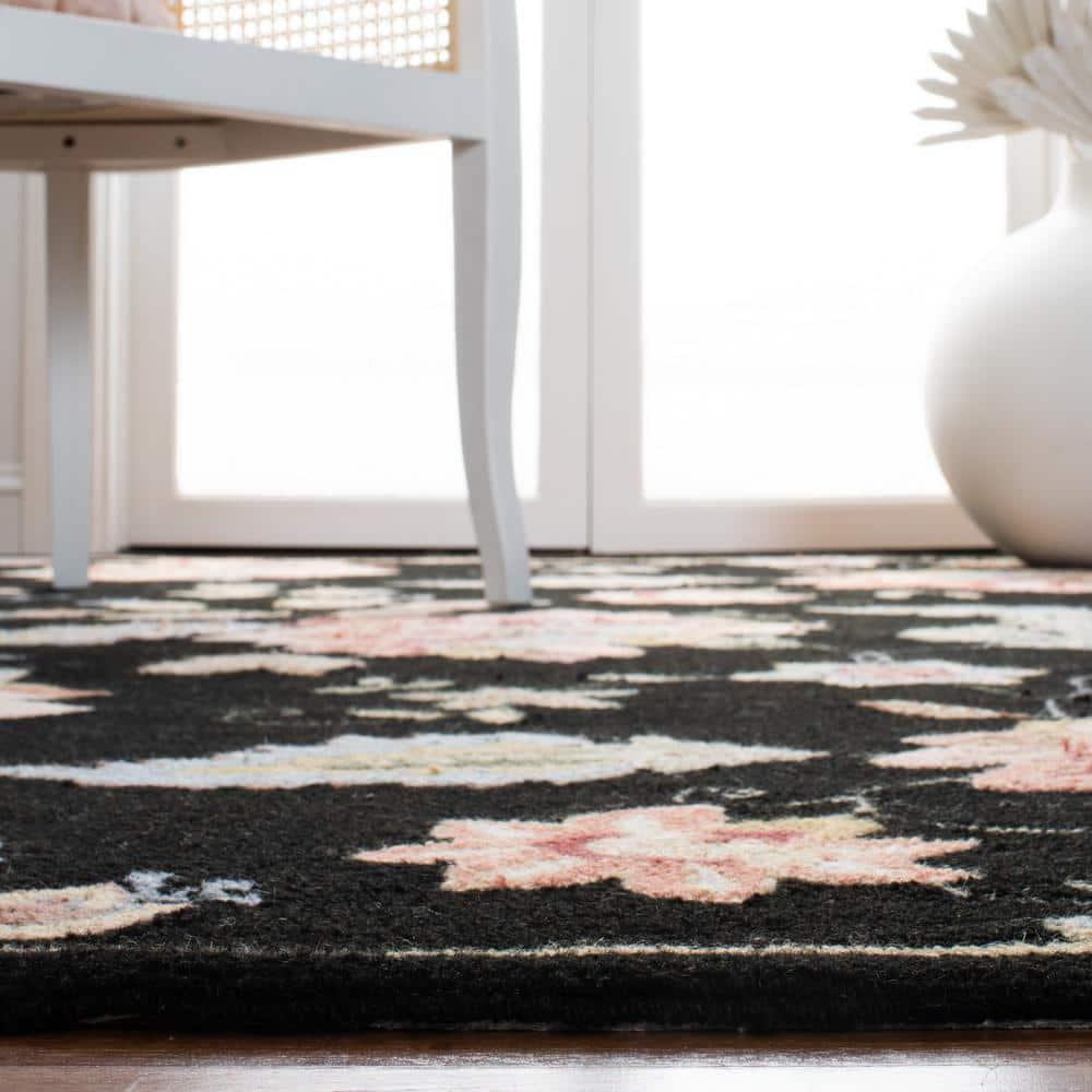 Chelsea HK306 Handmade Accent Rug - 2'9"x4'9" - Black - Safavieh