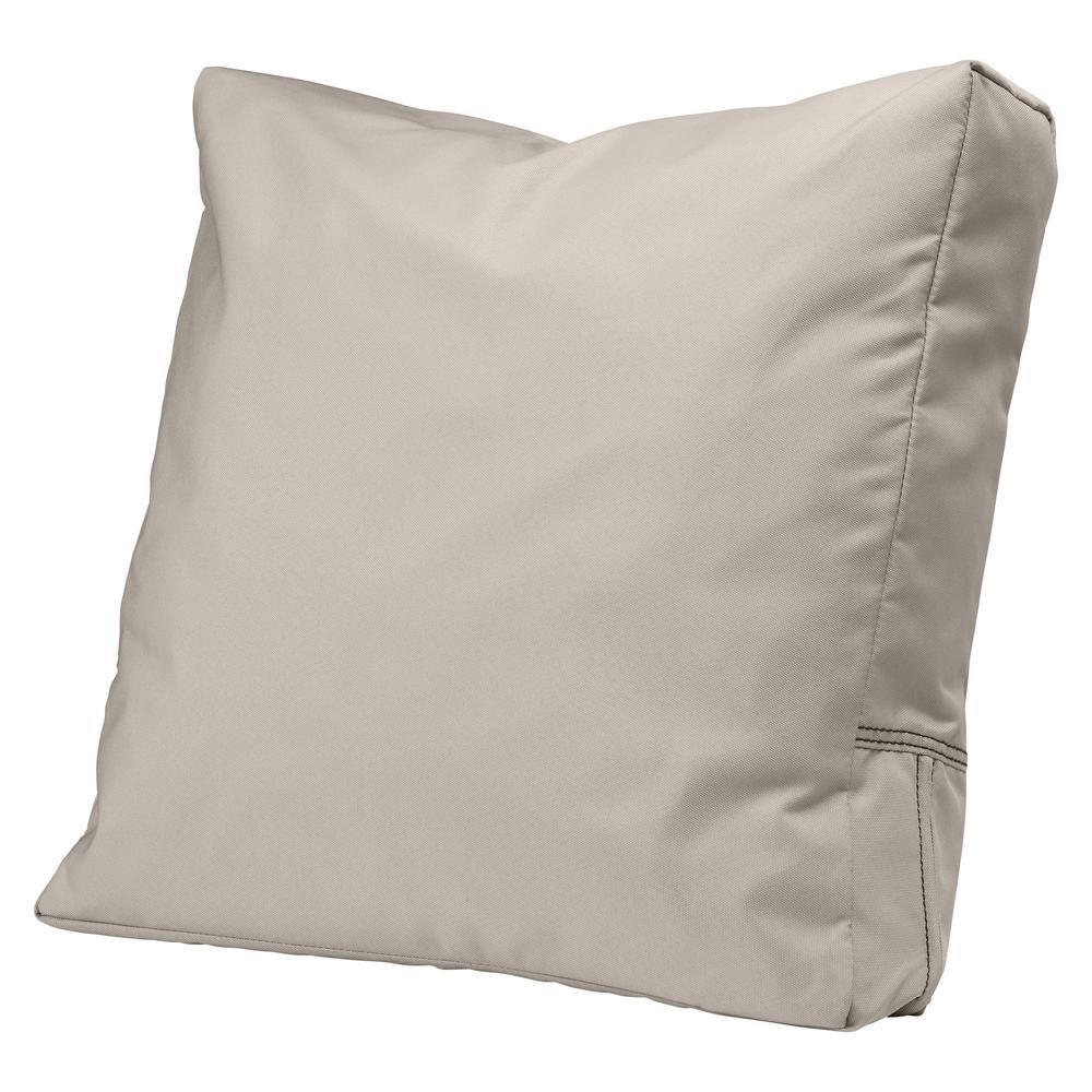 Classic Accessories Ravenna 25" x 22" Beige Square Loveseat Outdoor Seating Cushion with Water Resistant