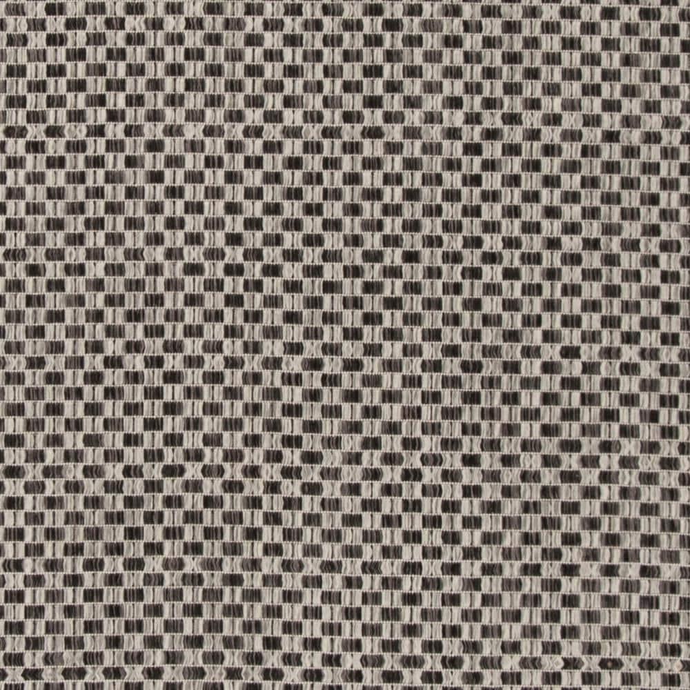 Courtyard CY8653 Power Loomed Indoor and Outdoor Area Rug - Black/Light Grey - 4'x4' - Safavieh