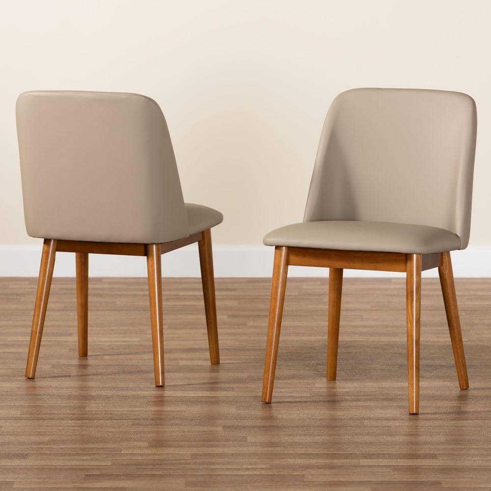 George Oliver Eli 18'' H Faux Leather Upholstered Side Chair (Set of 2)
