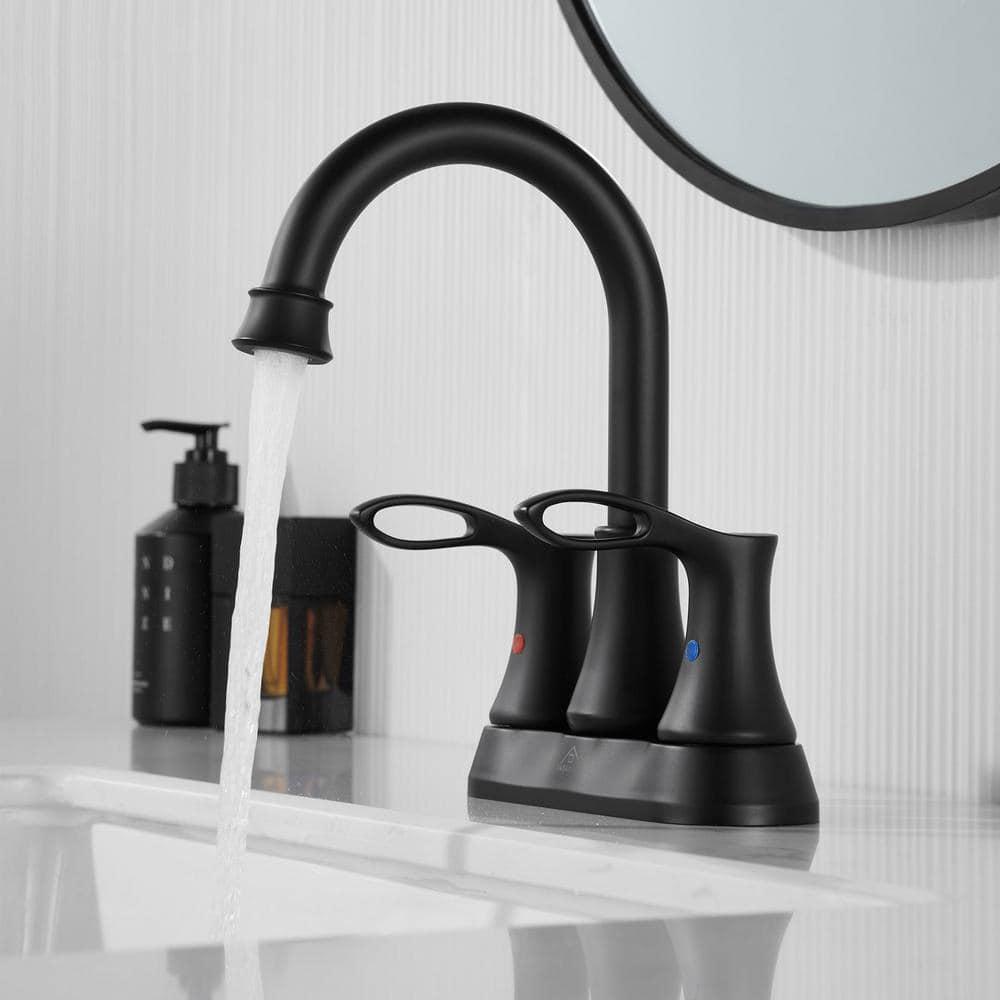 4-inch Centerset Bathroom Faucet with Drain