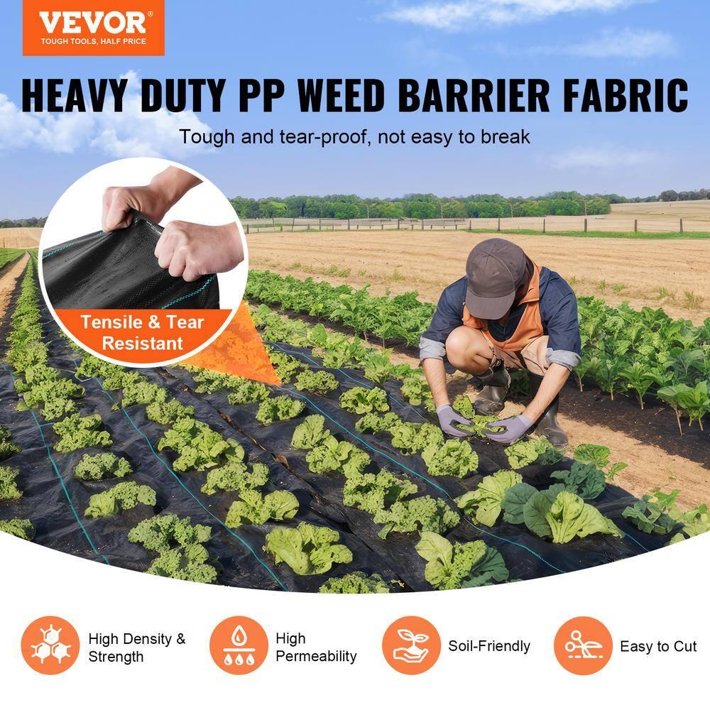 VEVOR VEVOR Landscape Fabric Garden Weed Barrier Driveway Fabric