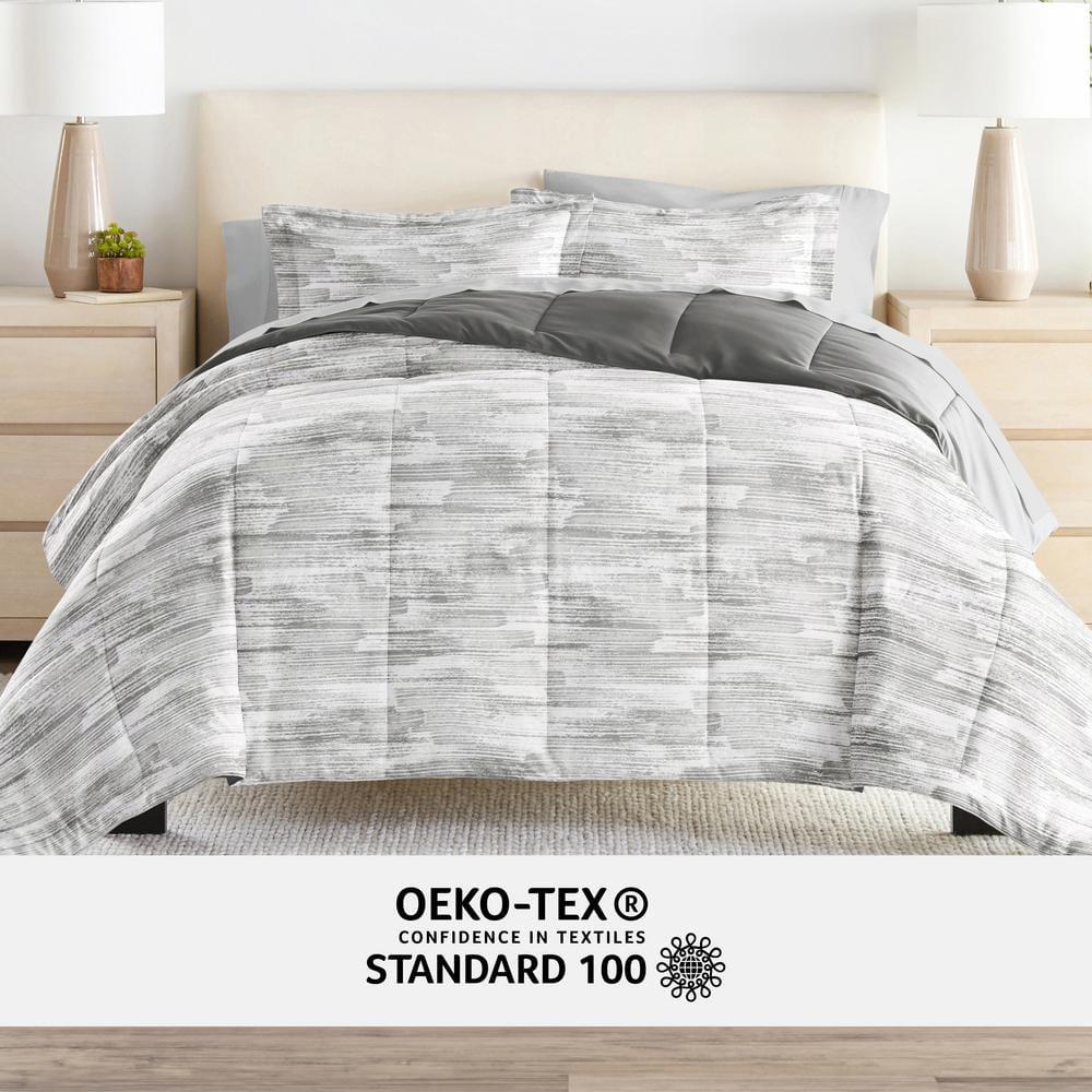 7-Piece Bedding Bundle - Pattern Comforter and Sheet Set