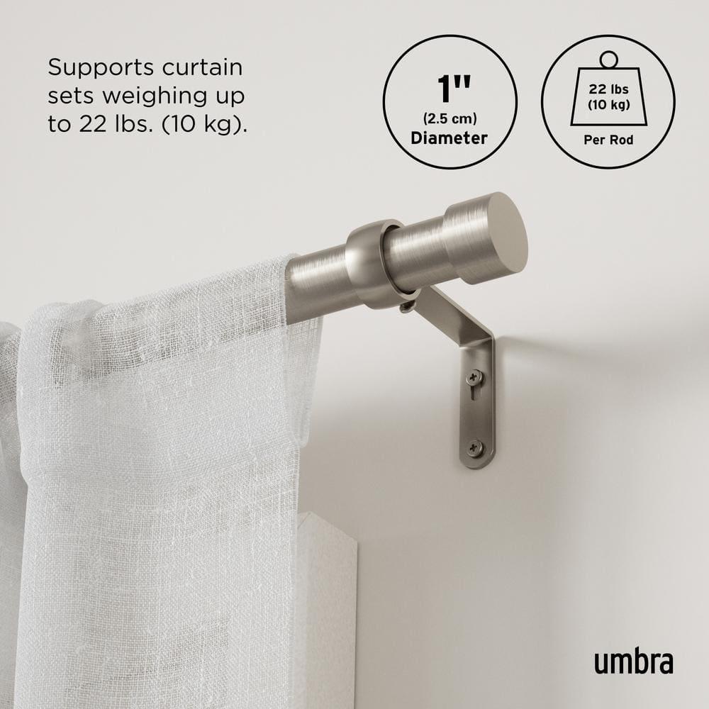 Umbra CAPPA Single Steel Curtian Rod