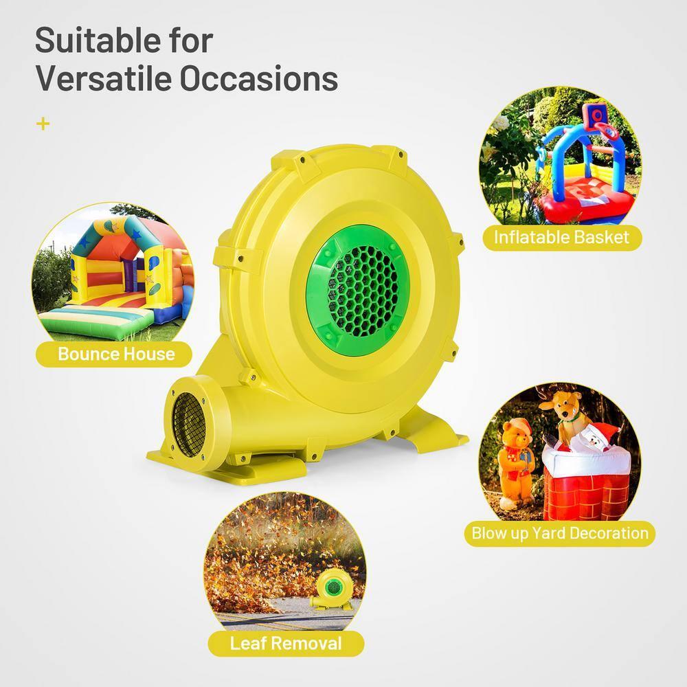 Costway Inflatable Bounce House Blower 1100W 1.5HP Air Pump Commercial Castle Slide Fan