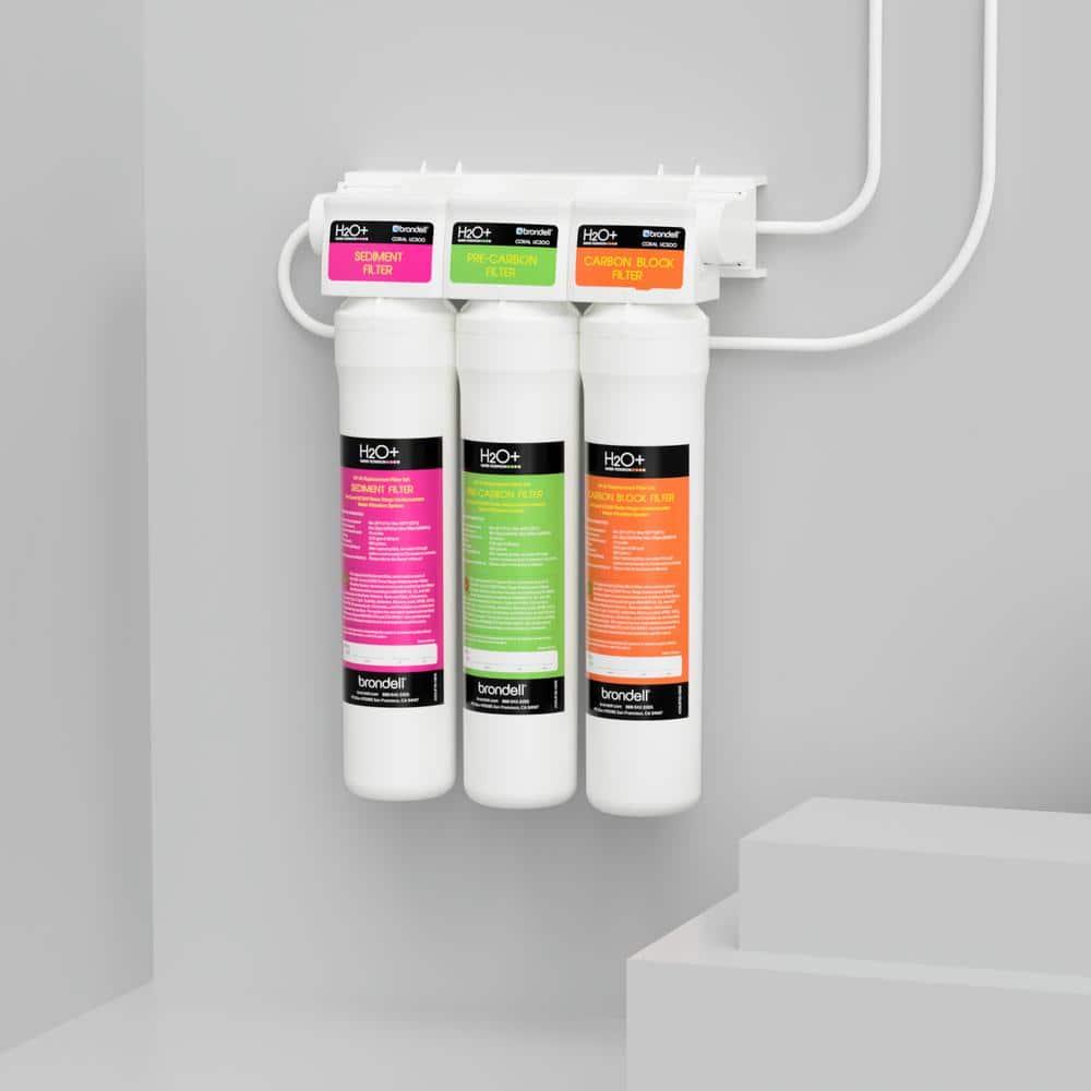 H2O+ Coral Three-Stage Undercounter Water Filter System