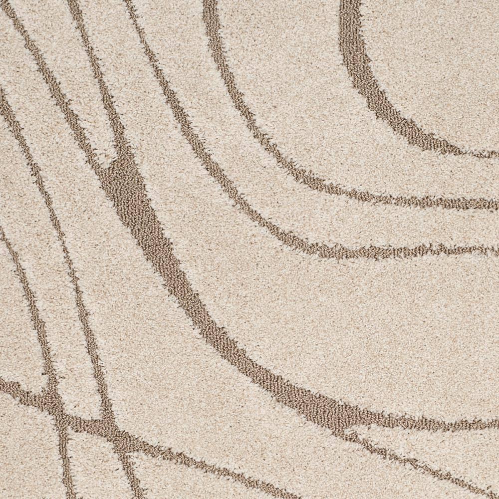 Florida Shag SG471 Power Loomed Indoor Area Rug - Cream/Beige - 5'3"x7'6" - Safavieh