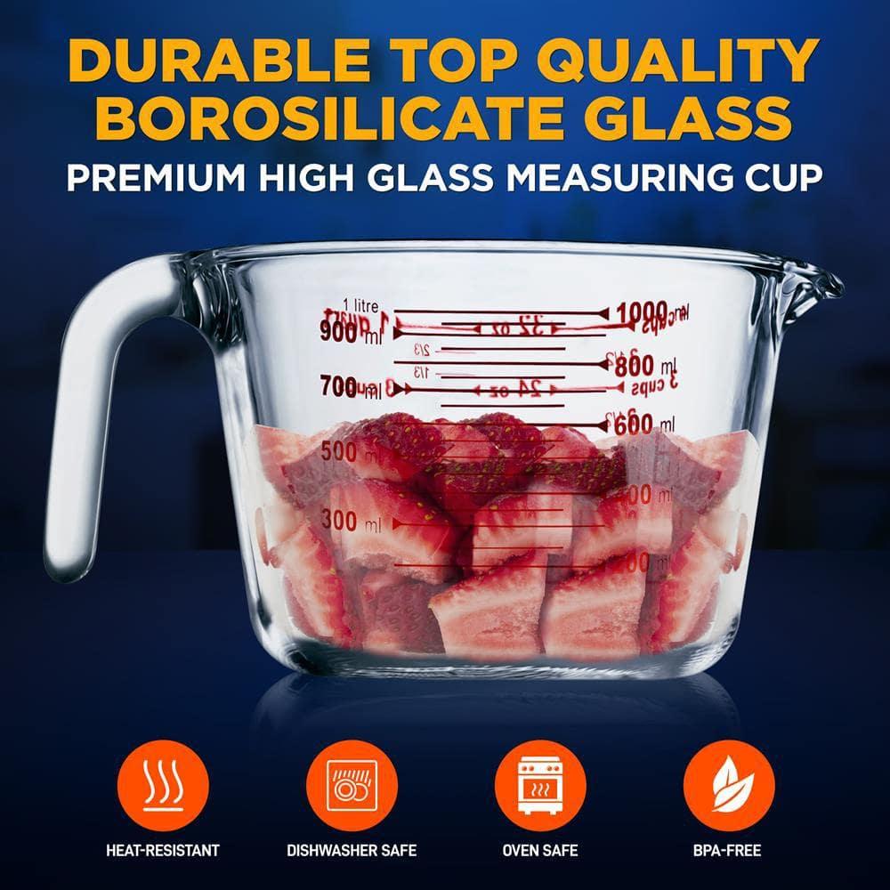 NutriChef NutriChef Glass Measuring Cup