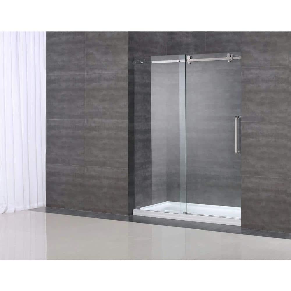 Moselle 48" x 77.5" Single Sliding Frameless Shower Door