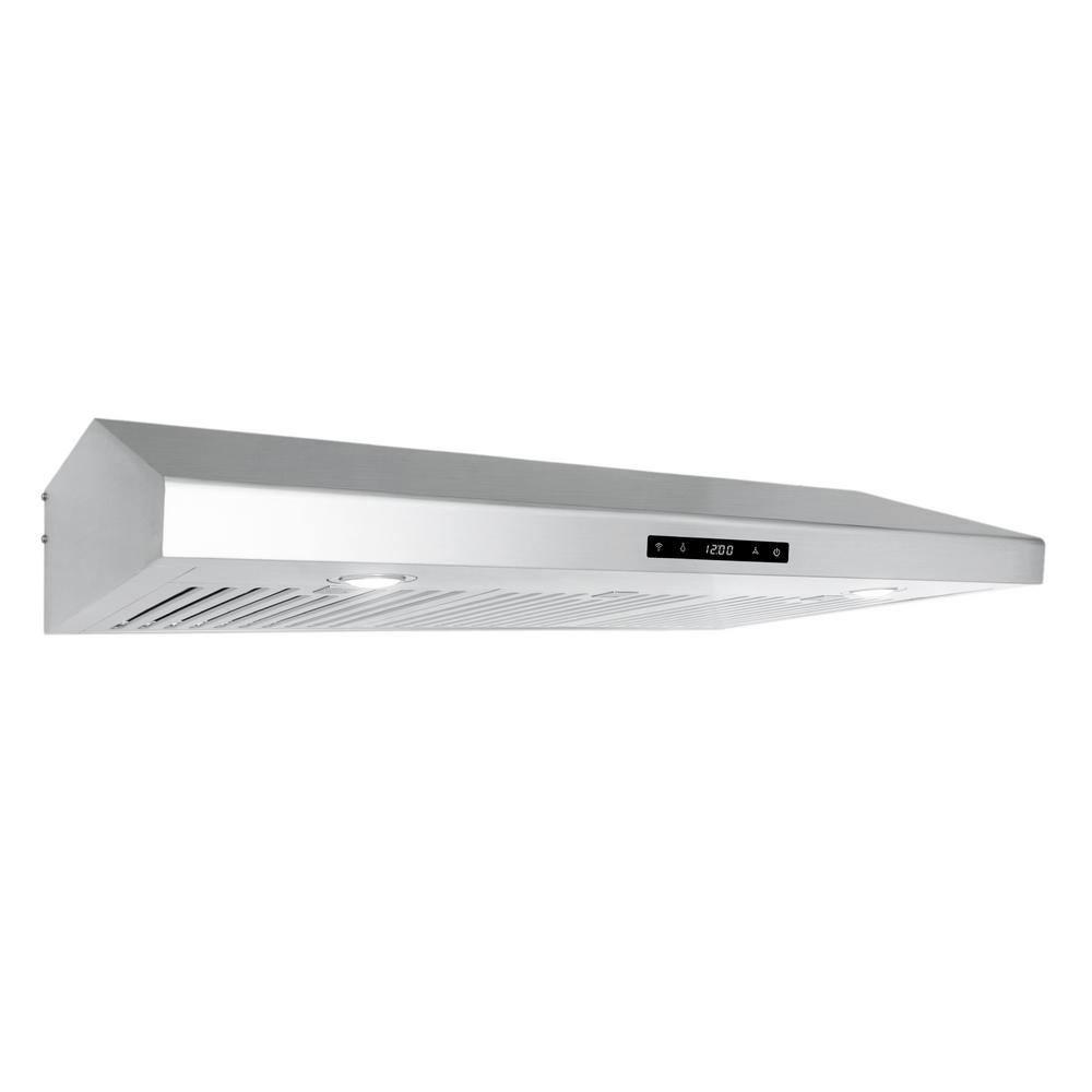 Cosmo 36 in. Haven Collection Ducted Under Cabinet Range Hood, Touch Controls, LED Lights, Permanent Filters, Stainless Steel