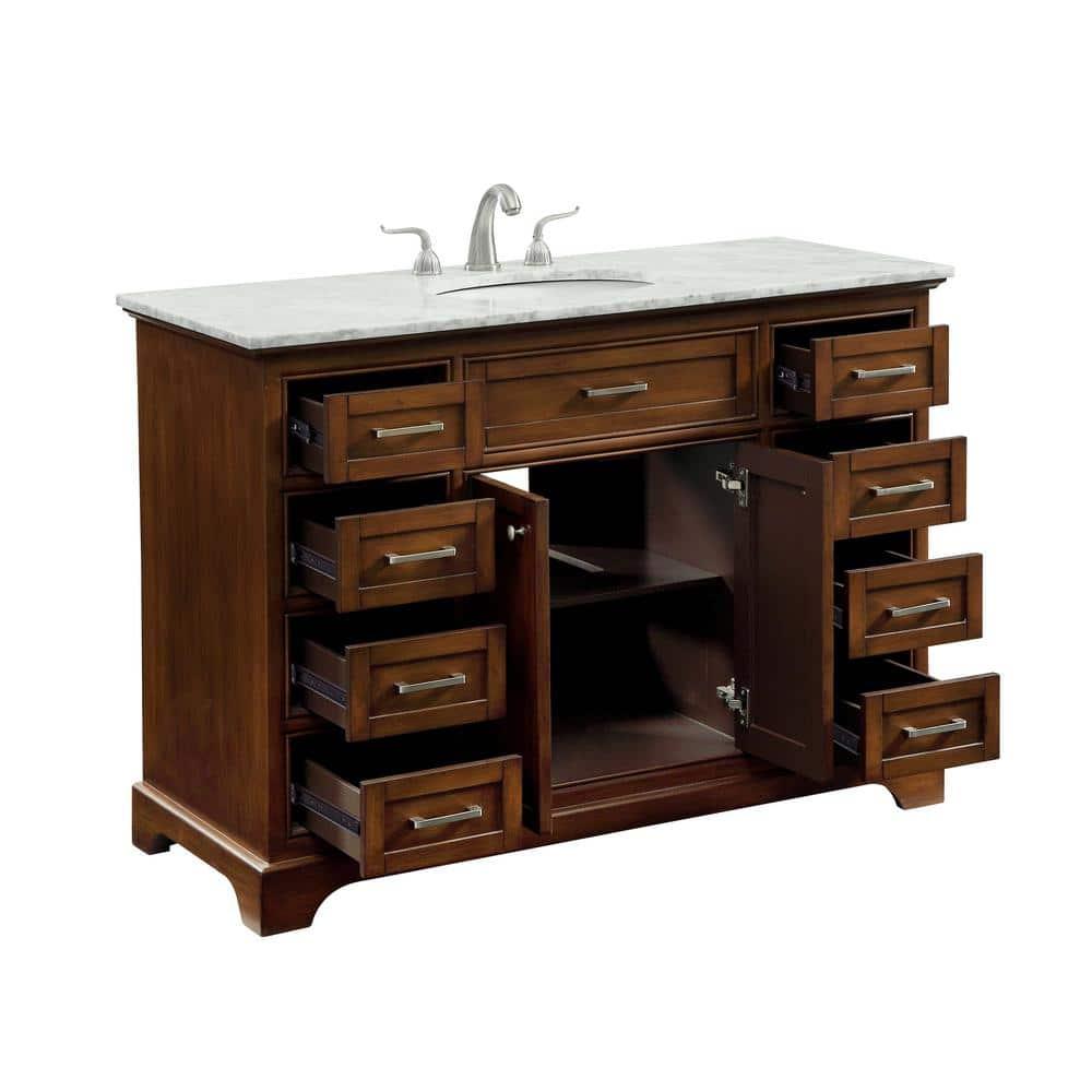Birch Lane™ Hermes 48'' Single Bathroom Vanity with Marble Top