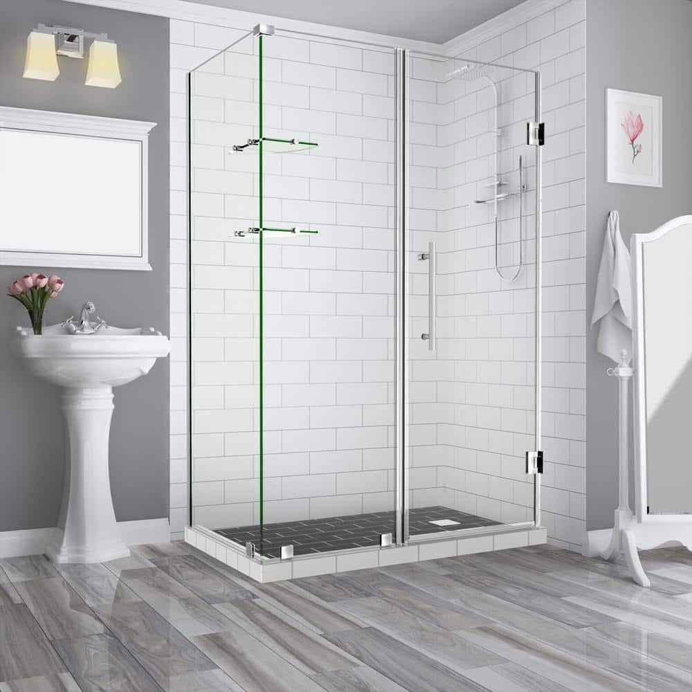 Aston Bromley GS 68" x 72" Rectangle Hinged Shower Enclosure SEN962EZ-SS-683432-10