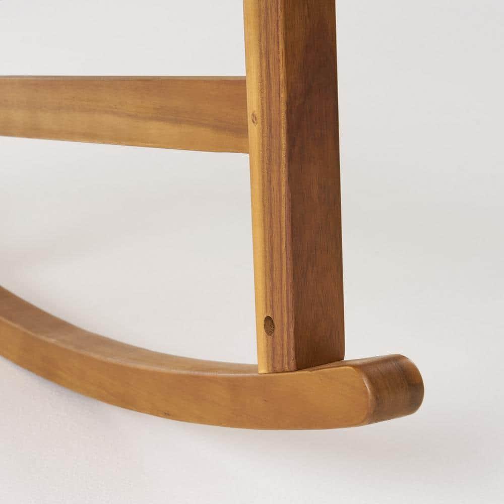 Noble House Arcadia Outdoor Acacia Wood Rocking Chair Teak