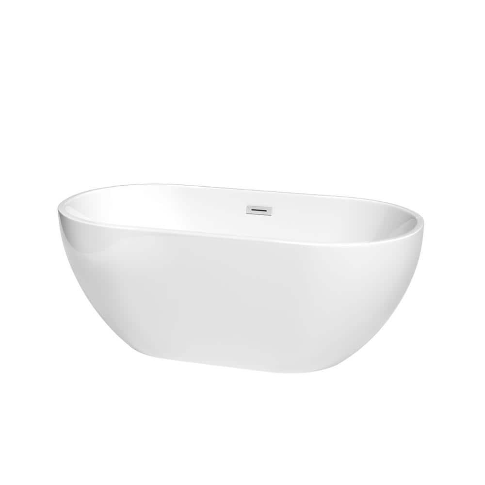 Brooklyn 60'' x 30'' Freestanding Soaking Acrylic Bathtub