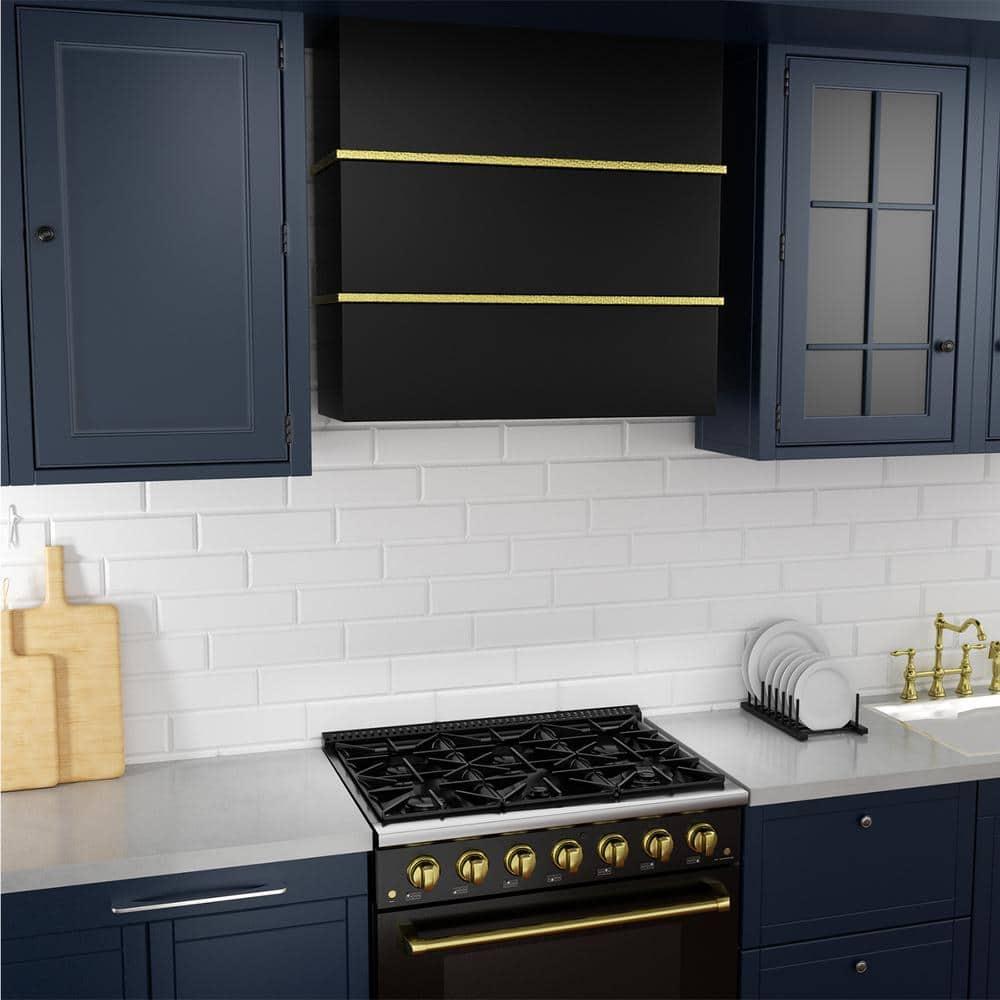 Akicon Akicon 30" Stainless Steel 600 CFM Ducted (Vented) Wall Mounted Required Range Hood AK-HS30HC-JBG