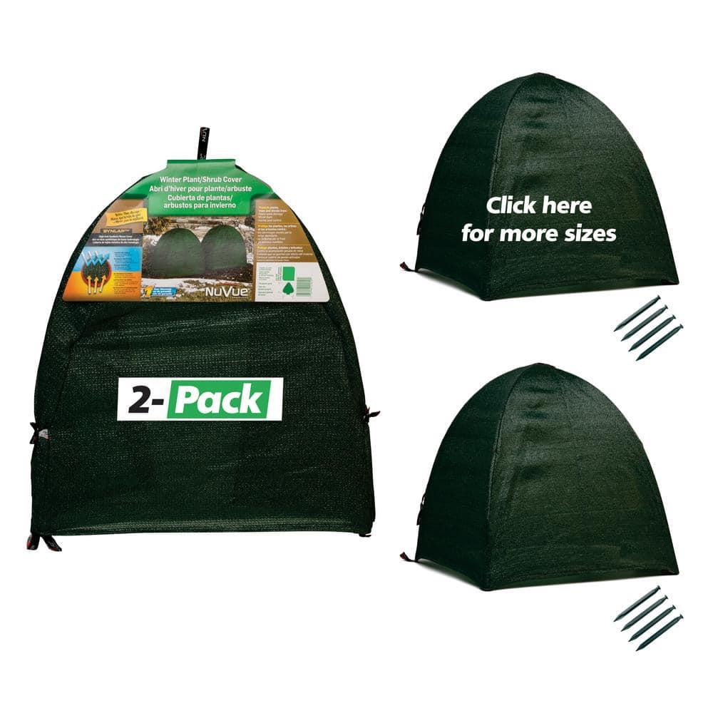 NuVue Products 22250, Winter Shrub Covers: 22" L x 22" W x 22" H - 2 Pack