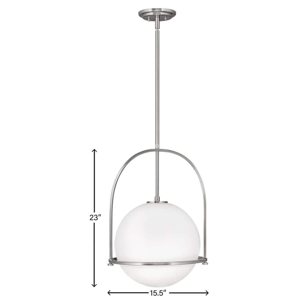 Arie Single Light Glass Dimmable Pendant