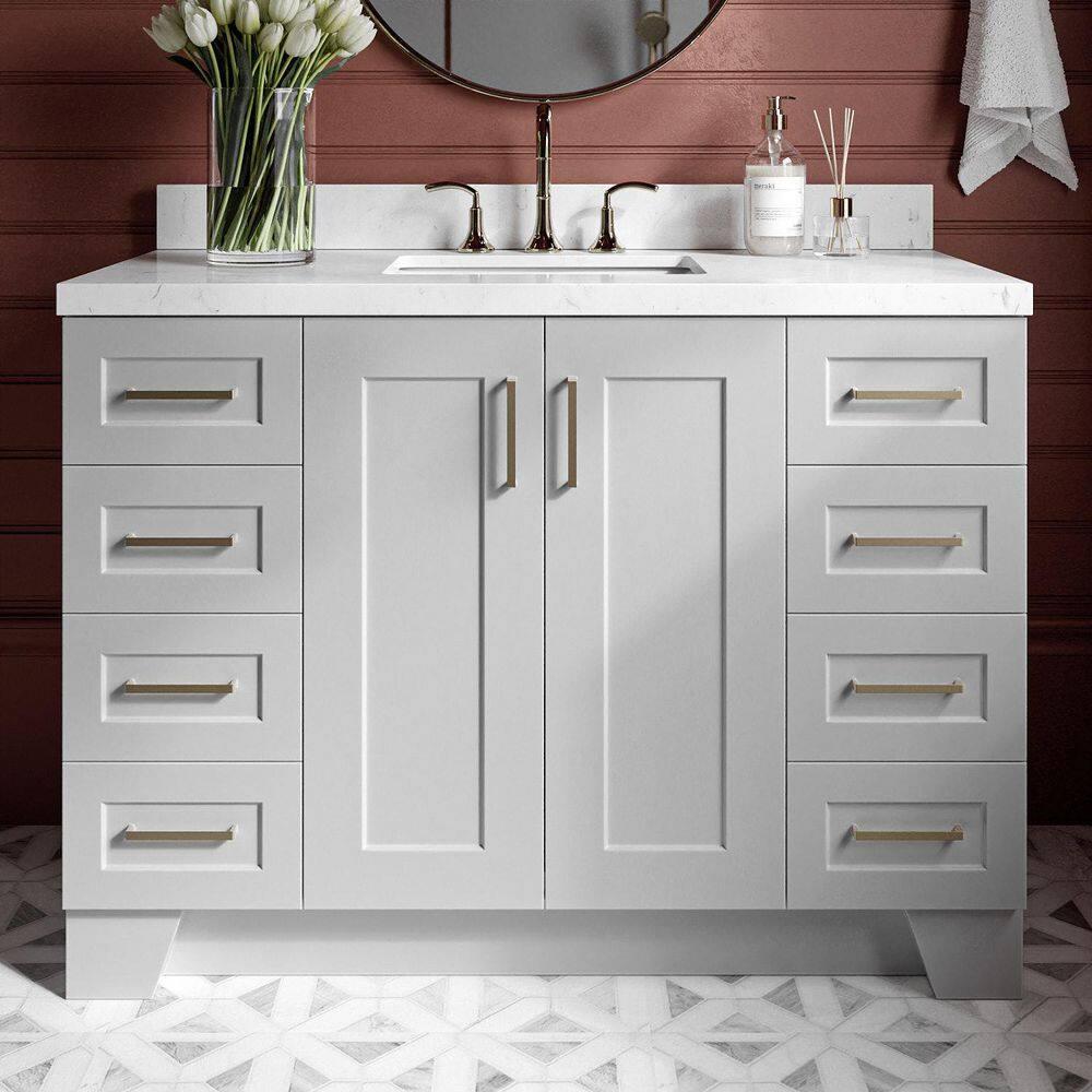 Ariel Q048s-Bc Taylor 48" Free Standing Hardwood Single Vanity Cabinet Only - Grey