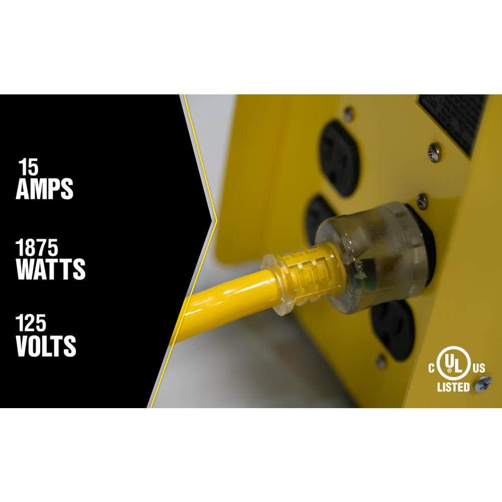 Yellow Jacket Outdoor 50 ft. L Yellow Extension Cord 10/3 SJTW