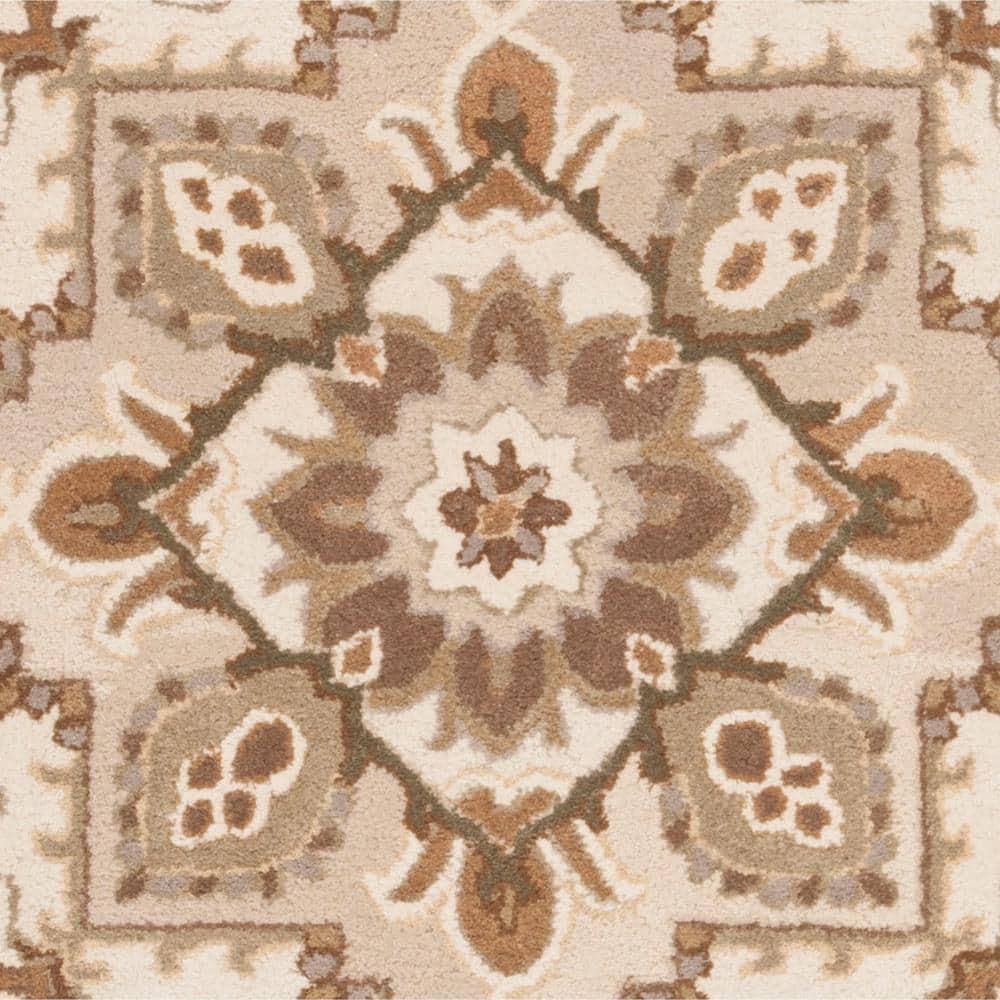 Royalty ROY700 Hand Tufted Indoor Accent Rug - 4'x6' - Beige/Sage - Safavieh