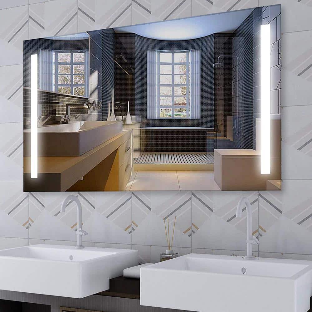 Vanity Art VA1-48 LED Bathroom Mirror with Sensor Switch - 48 x 28 x 1 in.