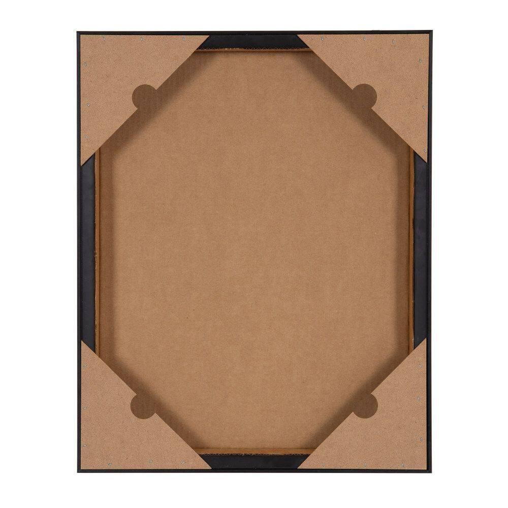 Colorful Geometric Abstract Canvas Wall Art with White Frame