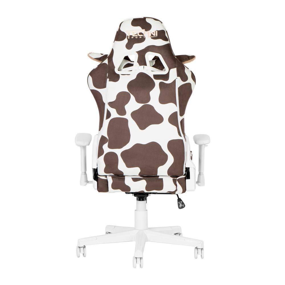 Inbox Zero Inbox Zero TS85 Brown COW Series Gaming Chair