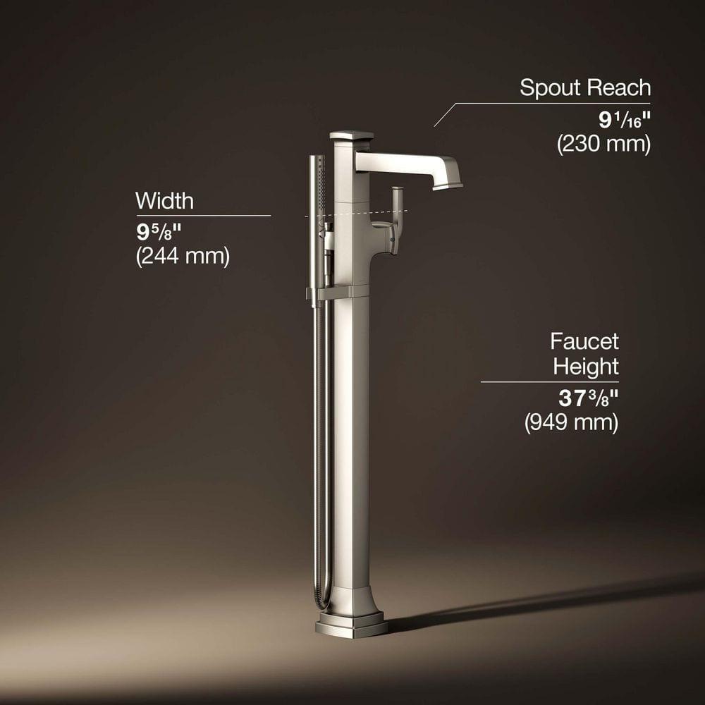 Riff Floor-Mount Bath Filler Trim