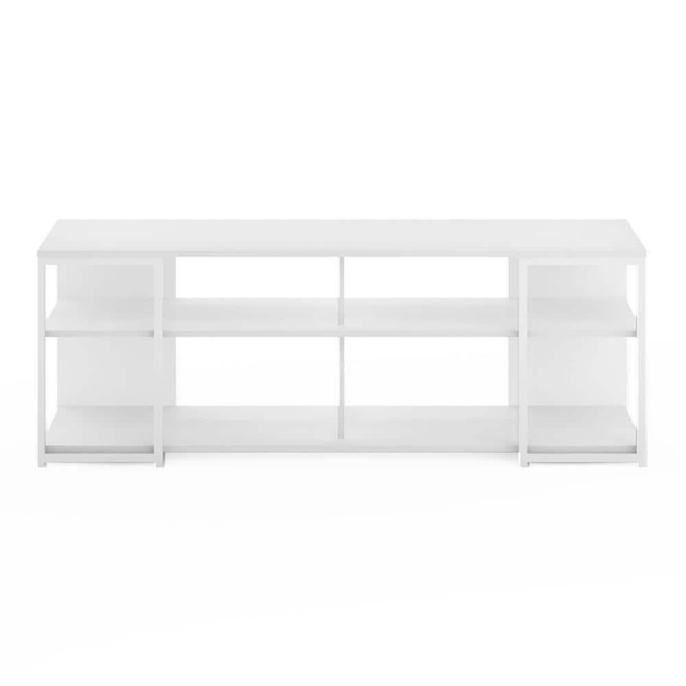 HomeStock Tv Stand For Tvs Up To 65 Inch-Finish:Solid White/White