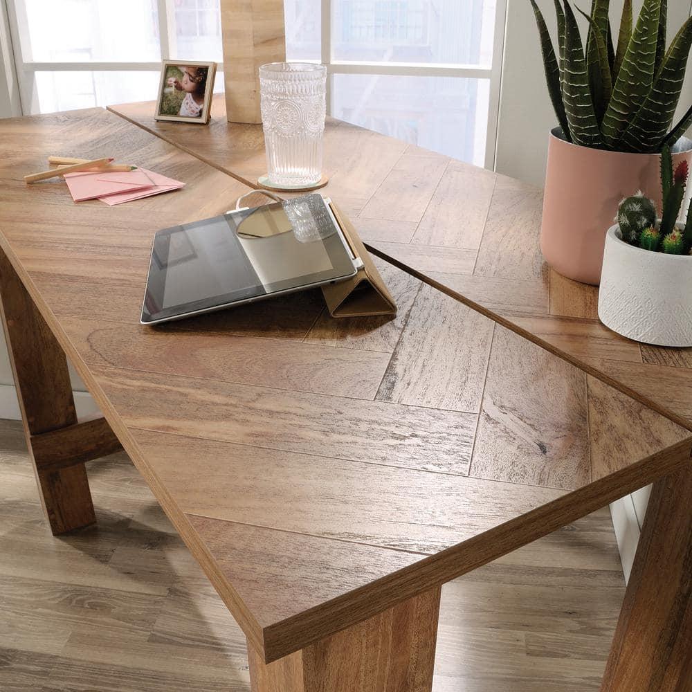 Sauder Boone Mountain Counter-Height Kitchen Dinette Table, Sindoori Mango Finish