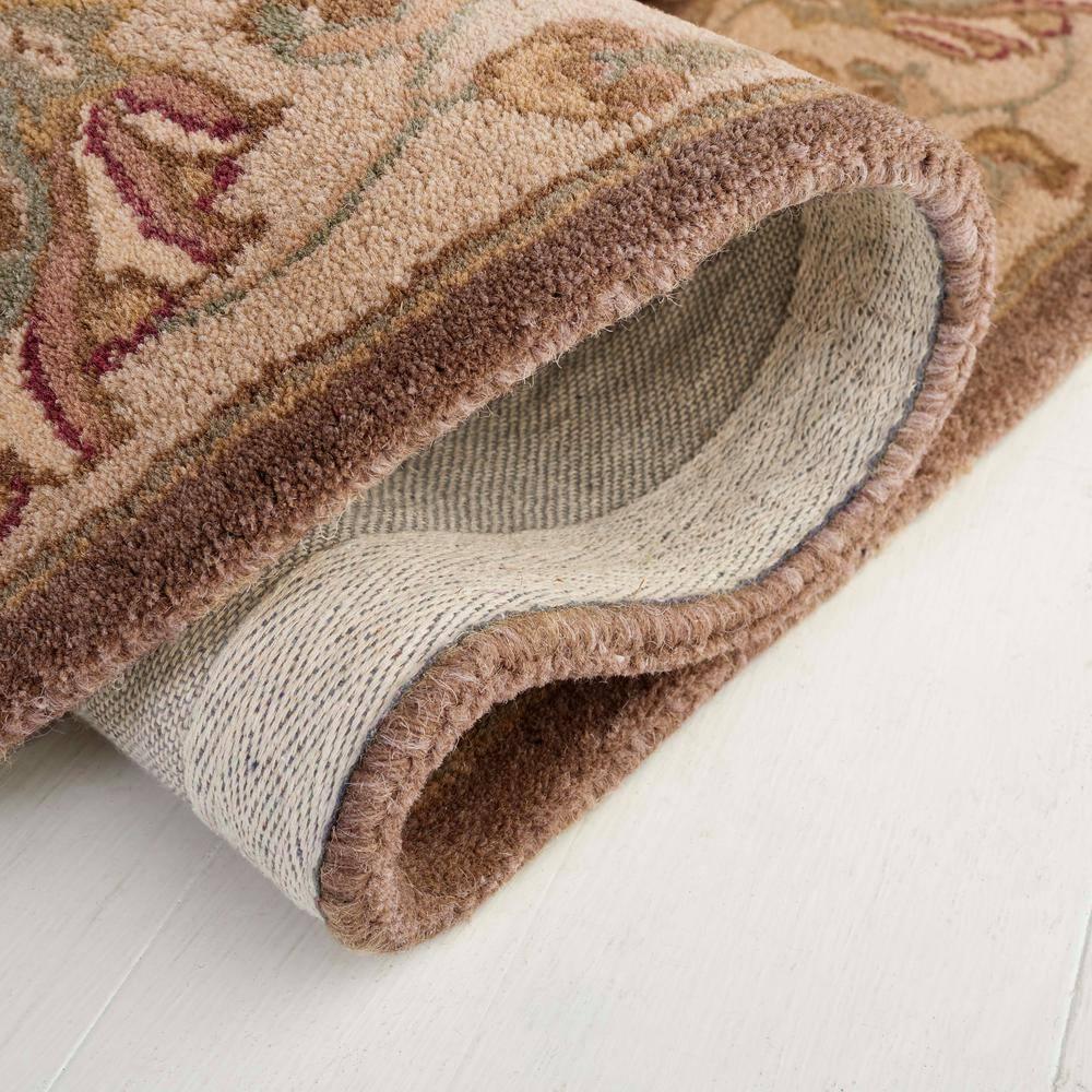 Heritage HG343 Handmade Area Rug - 6'x9' - Brown/Ivory - Safavieh