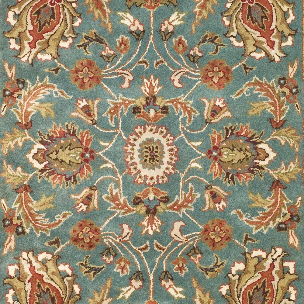 Heritage HG812 Hand Tufted Area Rug - Blue/Brown - 4'x6' - Safavieh.