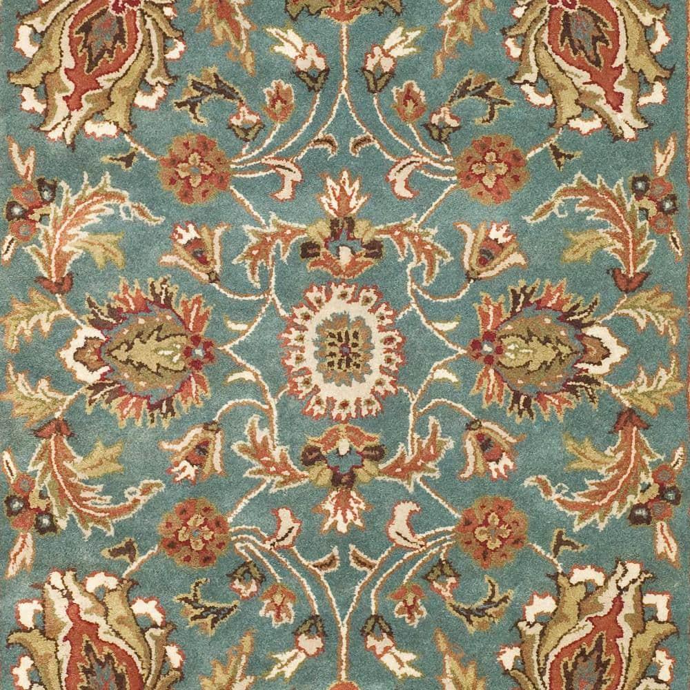 Heritage HG812 Hand Tufted Area Rug - Blue/Brown - 5'x8' - Safavieh.