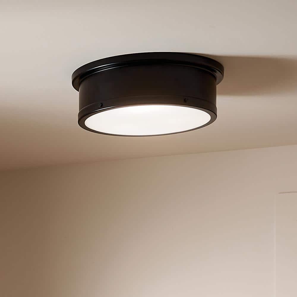 Kichler Lighting Serca 3 - Light Flush Mount in  Black