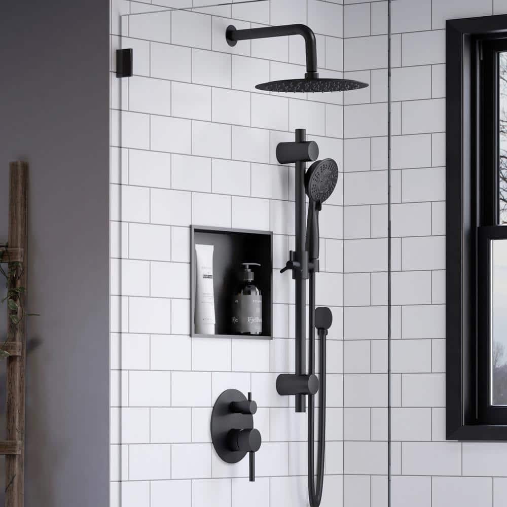 12-in x 16-in Ultra-thin Frame Recessed Stainless Steel Shower Niche