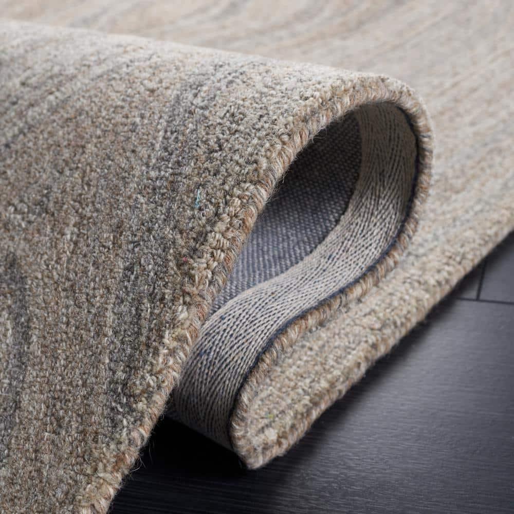 Abstract ABT901 Handmade Indoor Area Rug - Beige/Grey - 6'x9' - Safavieh