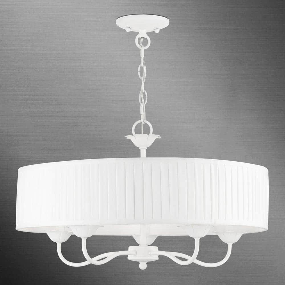 Livex Lighting Edinburgh 5 - Light Pendant in  White