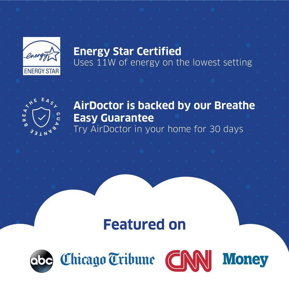AirDoctor 3500 UltraHEPA Air Purifier, White