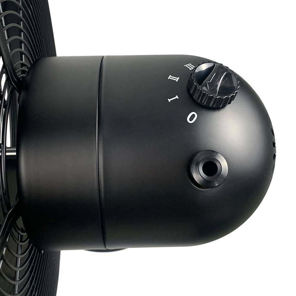 Good Housekeeping All-Metal 3-Speed 16" Oscillating Conference Room Pedestal Fan with Telescopic Height Adjustment (Multiple Finishes Available)