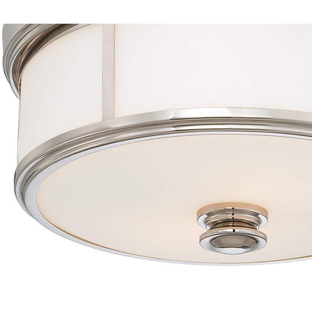 Minka Lavery Harbour Point 13 1/2" Wide Polished Nickel Ceiling Light