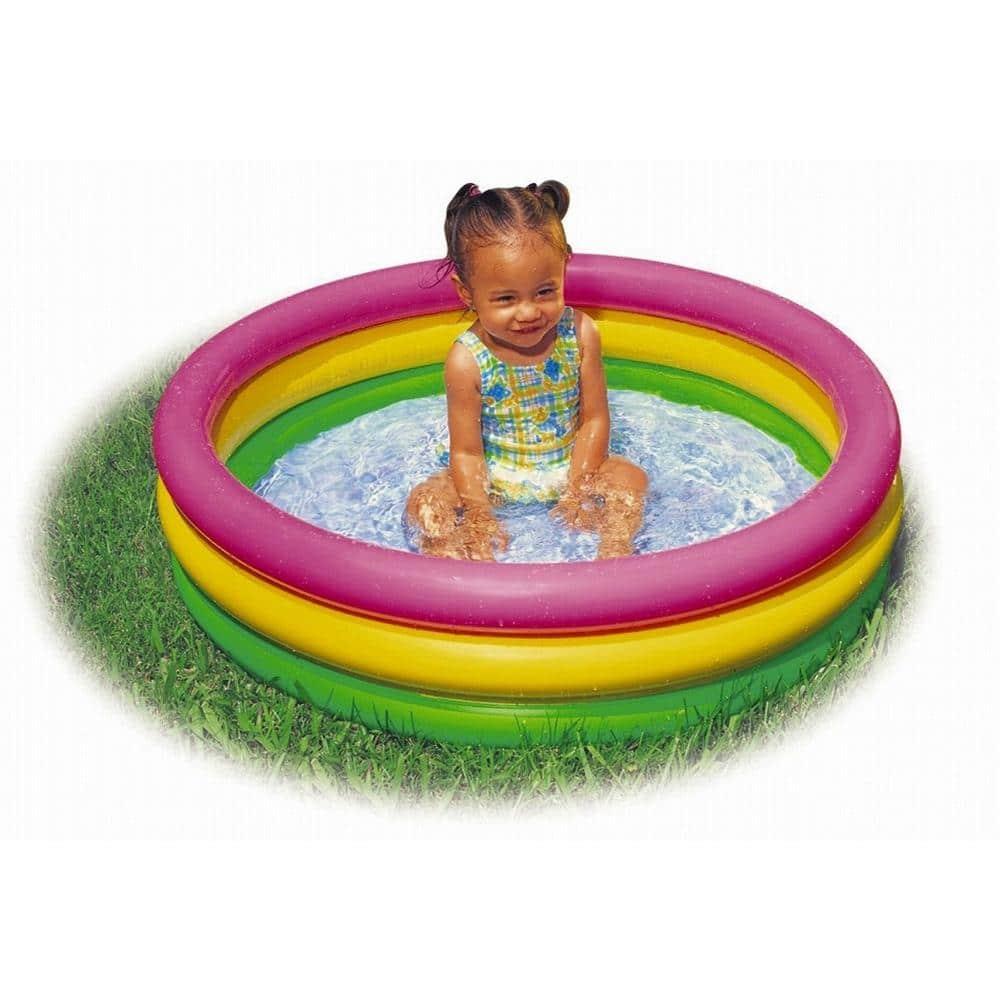 Intex Plastic Round Kiddie Pool H x W x L
